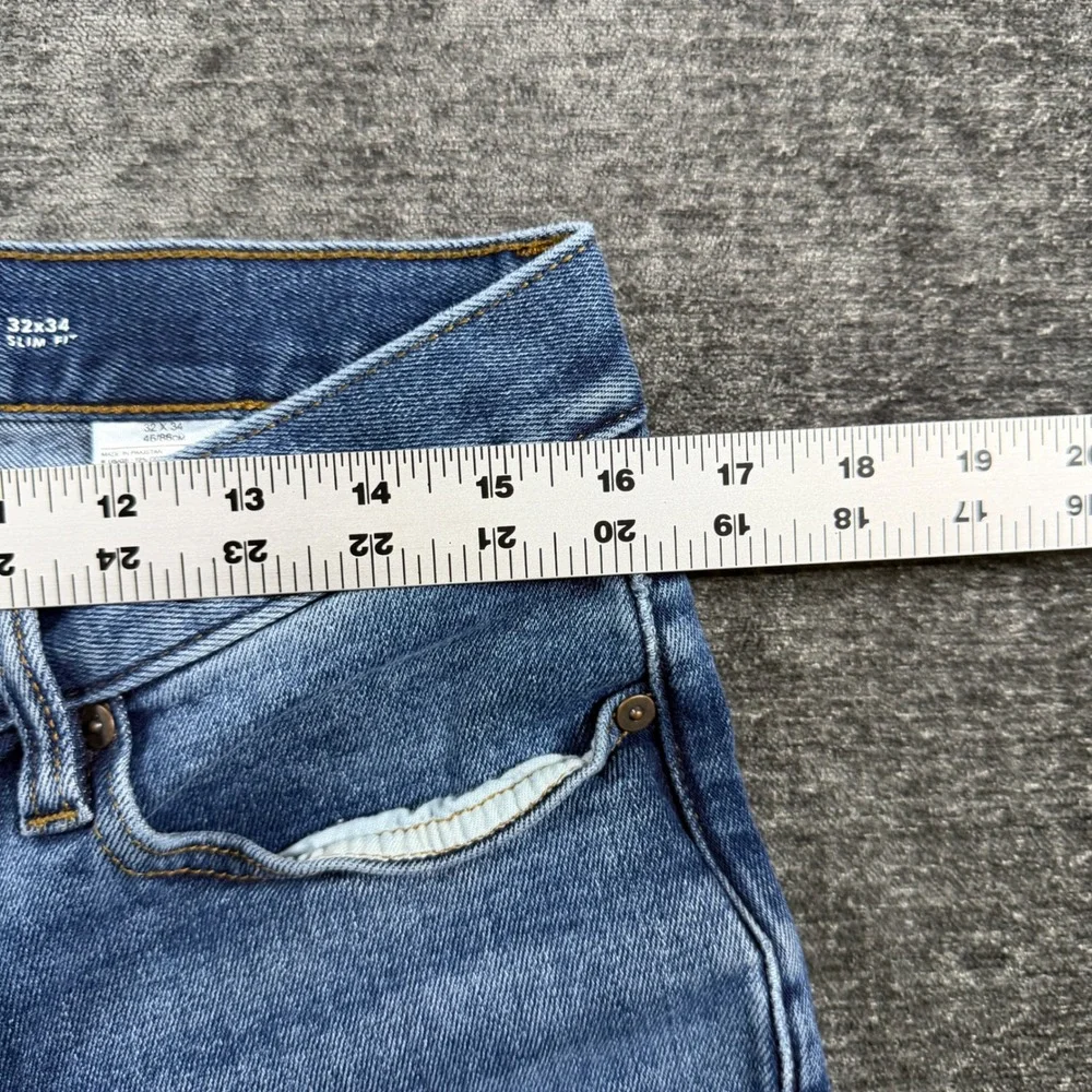 Banana Republic Legacy Slim Fit Jeans Mens 32x34 Medium Wash Blue Denim Pants